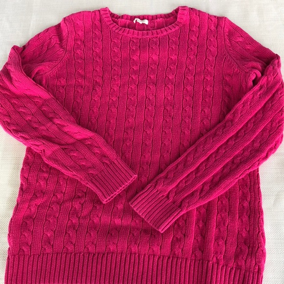 Talbots Sweaters - TalbotsCable knit sweater medium pink (29)